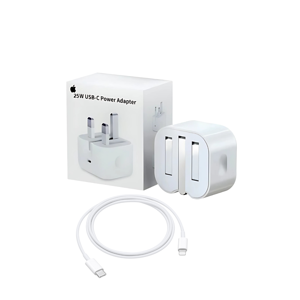 25W iPhone USB-Power Adapter Charger / Sapred Cables