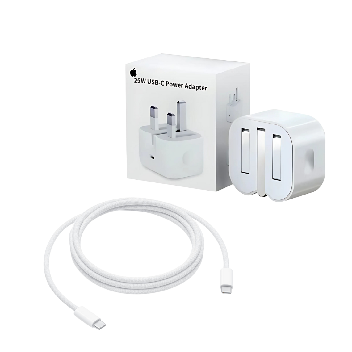25W iPhone USB-Power Adapter Charger / Sapred Cables