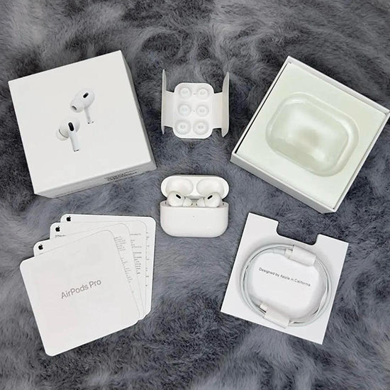 AirPods Pro 2nd Gen USB-C Pods With Case & Lanyard ( white & Black )