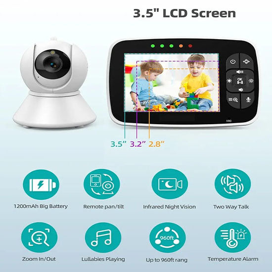 GoodBaby Video Baby Monitor - 3.5" Screen SM35PTZ. ( No Memory Card Support )