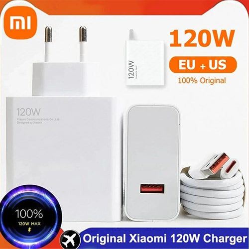 Xiaomi MI 120W Original Fast Charger with Turbo Cable USB to Type C