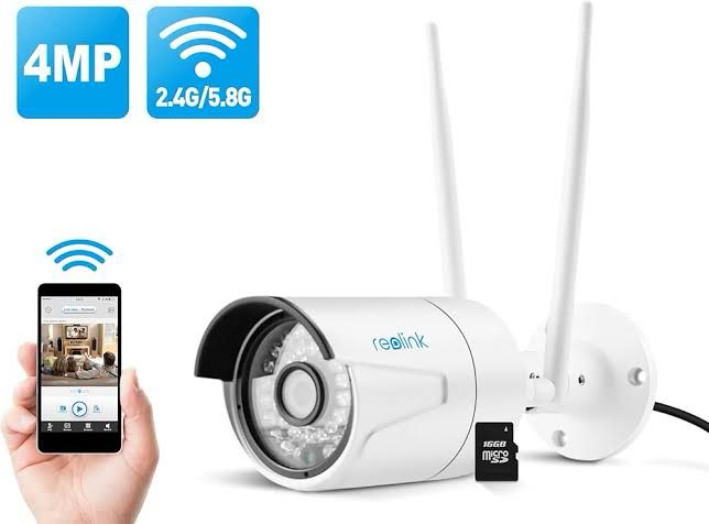 RLC-410W Dual Mode IP Camera – Wireless/Wired | 100ft Night Vision | HD Video
