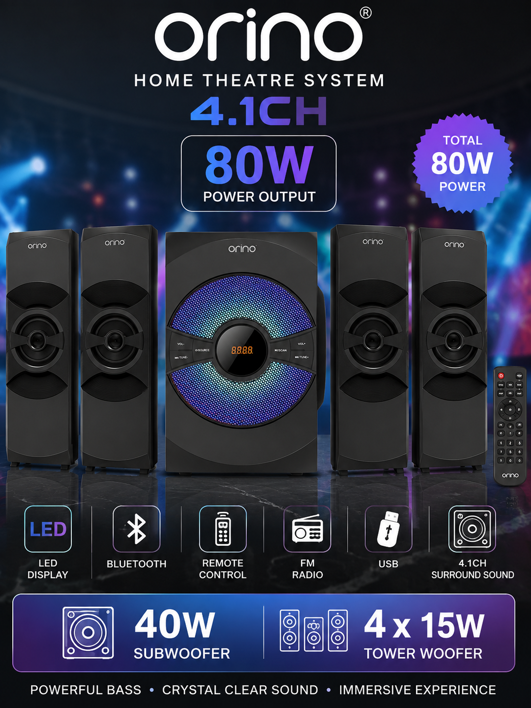 ORINO 4.1CH HOME THEATRE