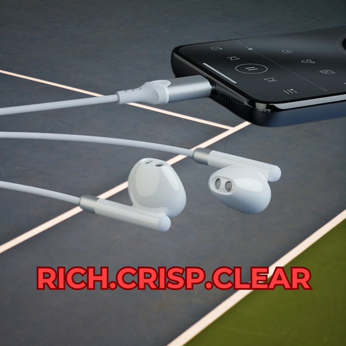 Hand-free Type-C Wired Earphones