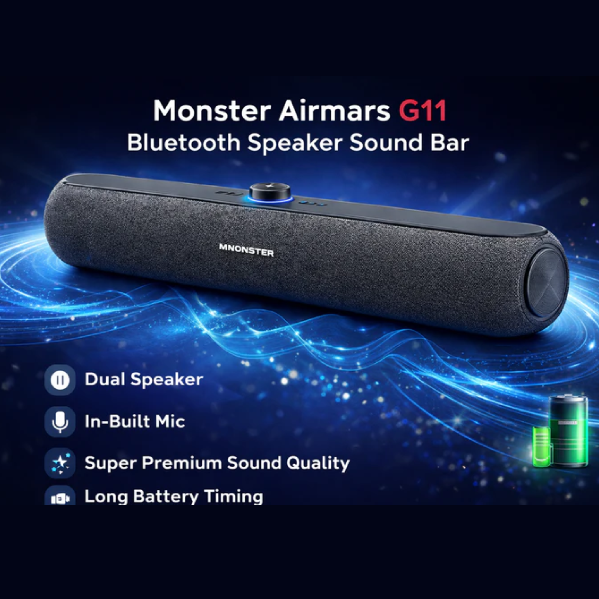 IMPORTED MONSTER ORIGINAL SOUND BAR - USA LOT