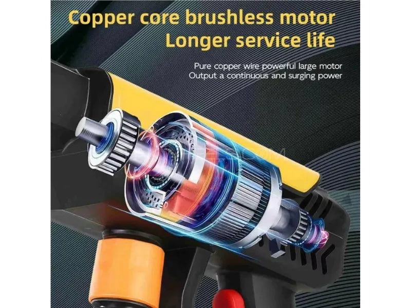 6 in 1 Nozzle - Imported Cordless Pressure Washer - Dual Battery 198V