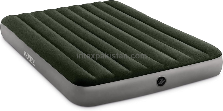 INTEX Air Bed (60"x80"x10") Queen Size Prestige Downy Mattress Dura Beam Standard With Fiber-Tech