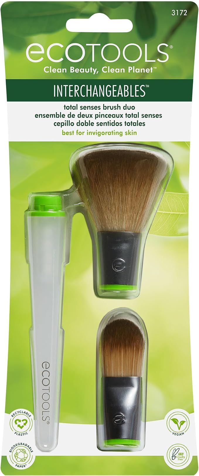 EcoTools 3172 Total Senses Brush Duo  - EcoTools Senses Dual Brush Set