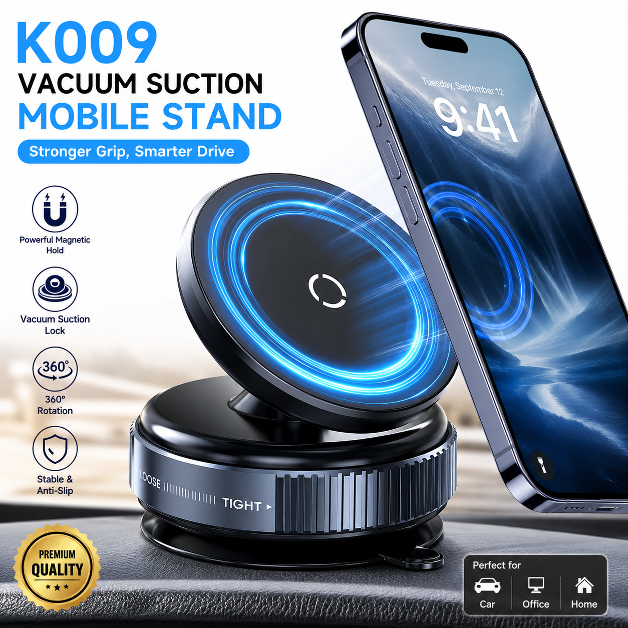 360° Magnetic Car & Desk Phone Stand