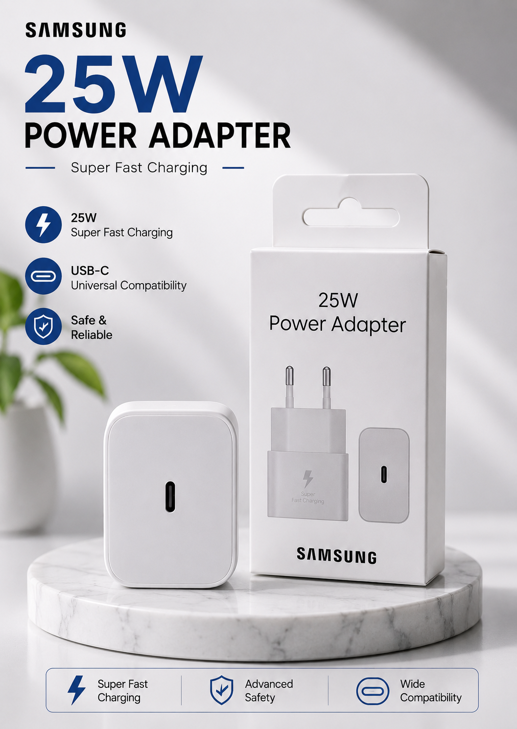 Samsung 25W USB-C Super Fast Charging Power Adapter