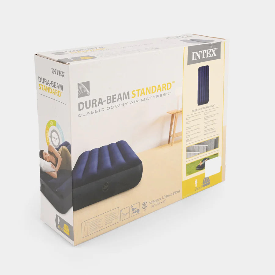 INTEX Air Bed ( 30"x75"x10" ) Classic Downy Airbed Dura Beam Standard With Fiber-Tech™️Technology