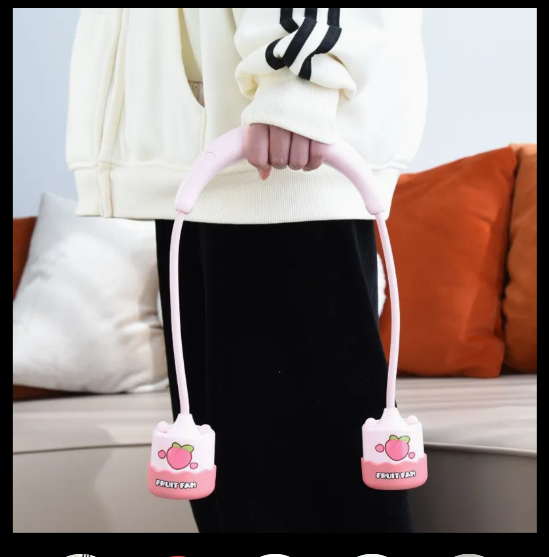 Neck Portable No Bladeless Hanging Neck Rechargeable Air Cooler 3 Speed Mini Summer Sport Fan