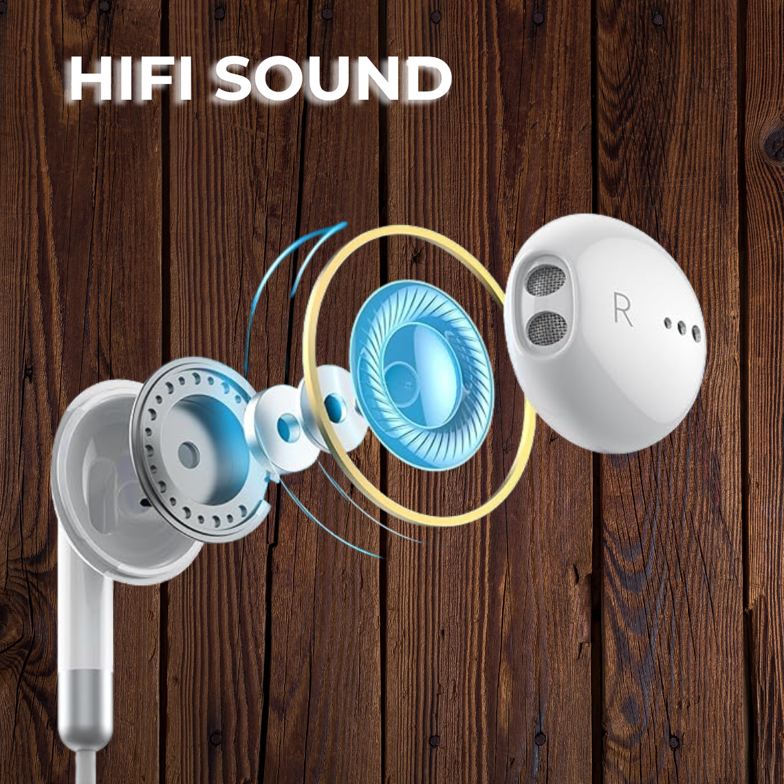 Hand-free Type-C Wired Earphones