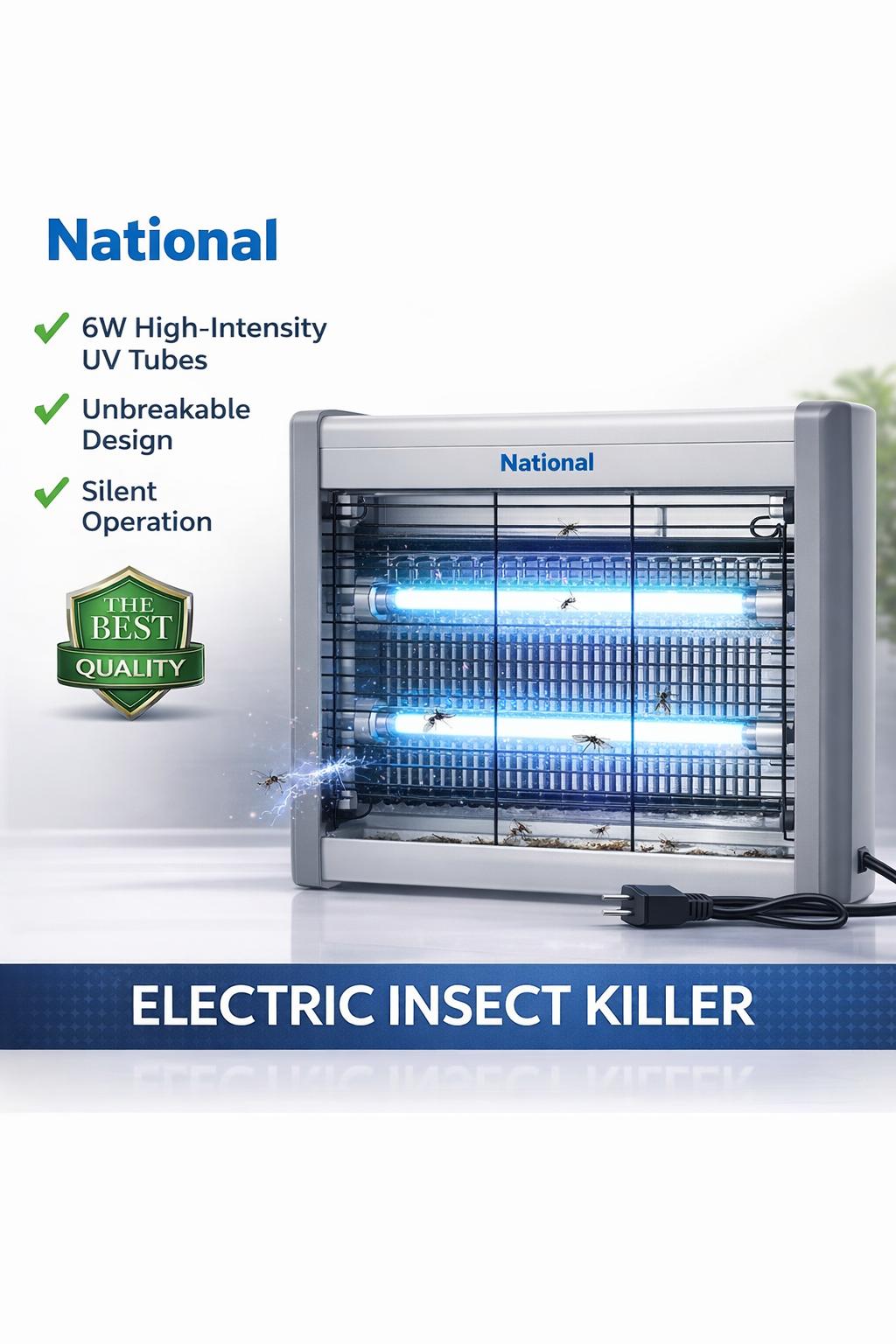 Powerful 6W Mosquito Killer Metal Body