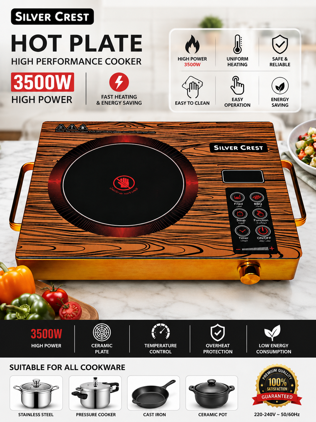 KENWOOD Infrared Ceramic Hot Plate