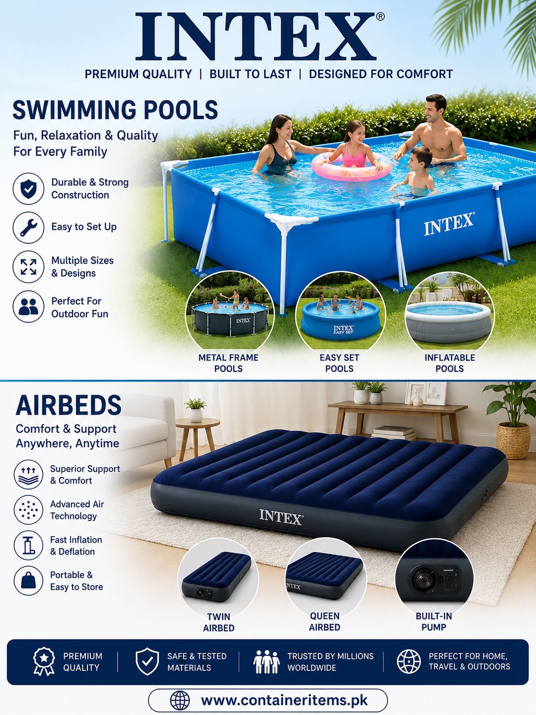 POOL and AIRBEDS