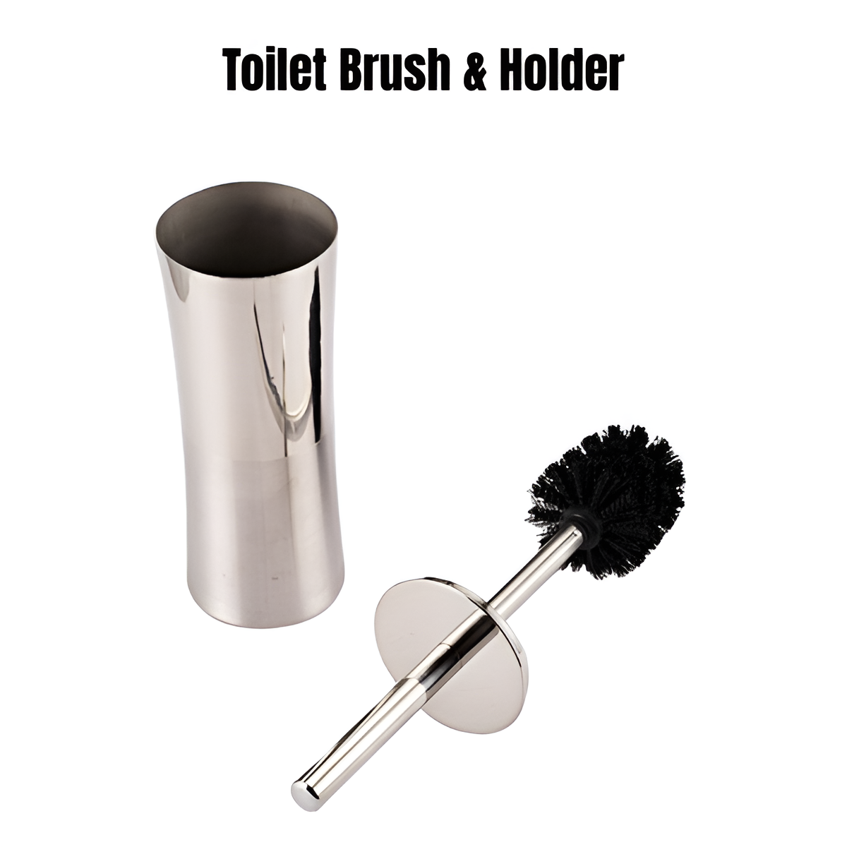 Toilet Cleaning Brush & Holder Set – Anti-Slip, Long Handle