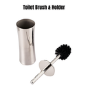 Toilet Cleaning Brush & Holder Set – Anti-Slip, Long Handle