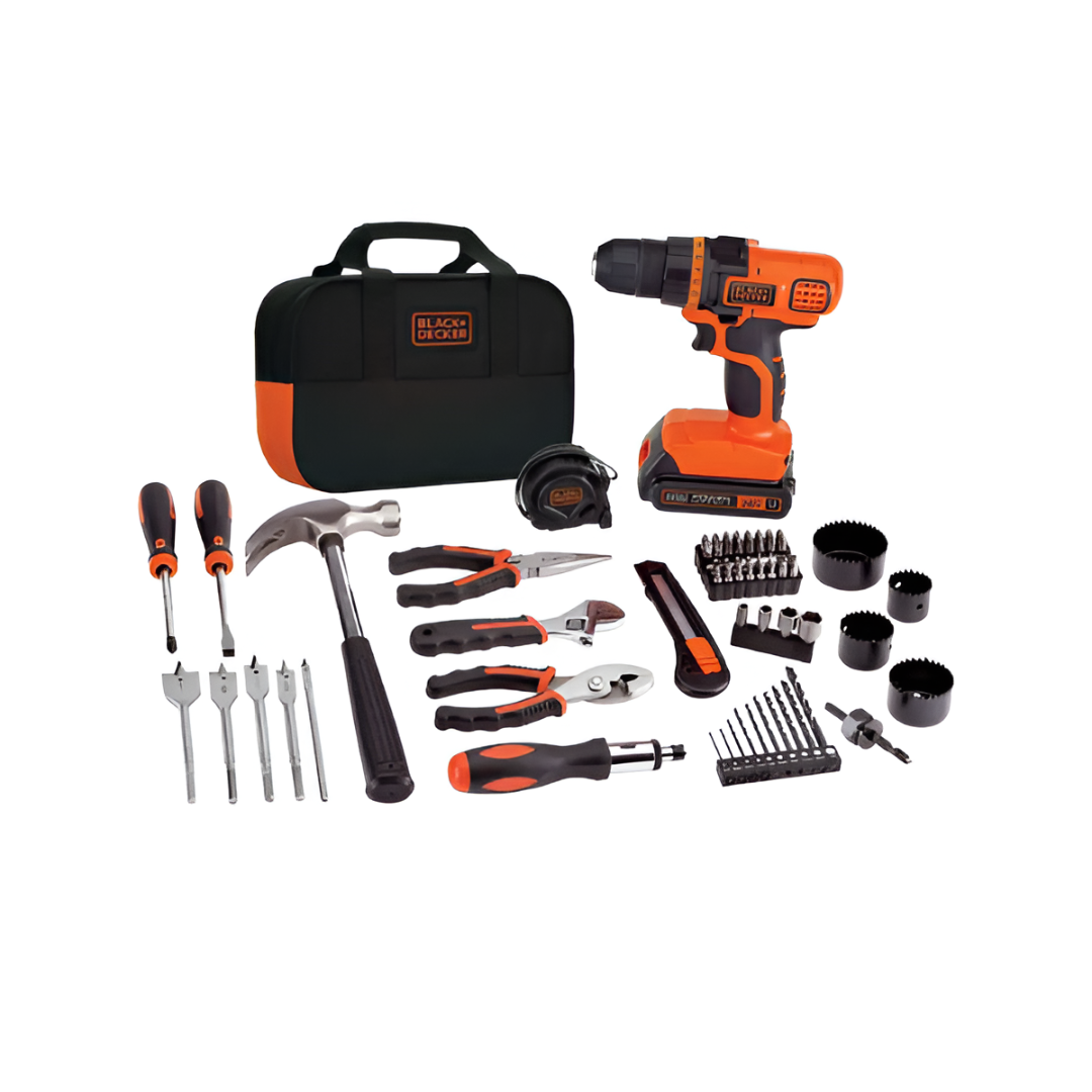 BLACK + DECKER Original Cordless 20 Volt Drill Machine With tools  set cash on delivery available all over Pakistan