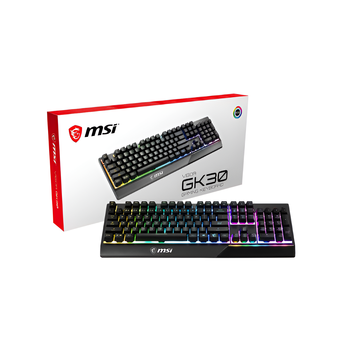 MSI VIGOR GK30 Gaming Keyboard, Plunger Switches RGB