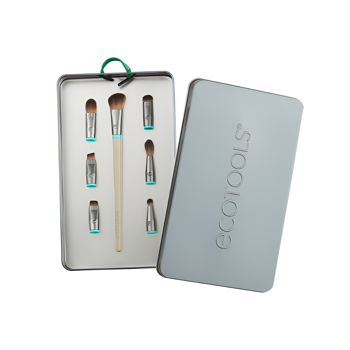 EcoTools 3137 Interchangeables Total Renewal Eye Kit – 7-Piece Customizable Brush Set for Precision Eye Makeup