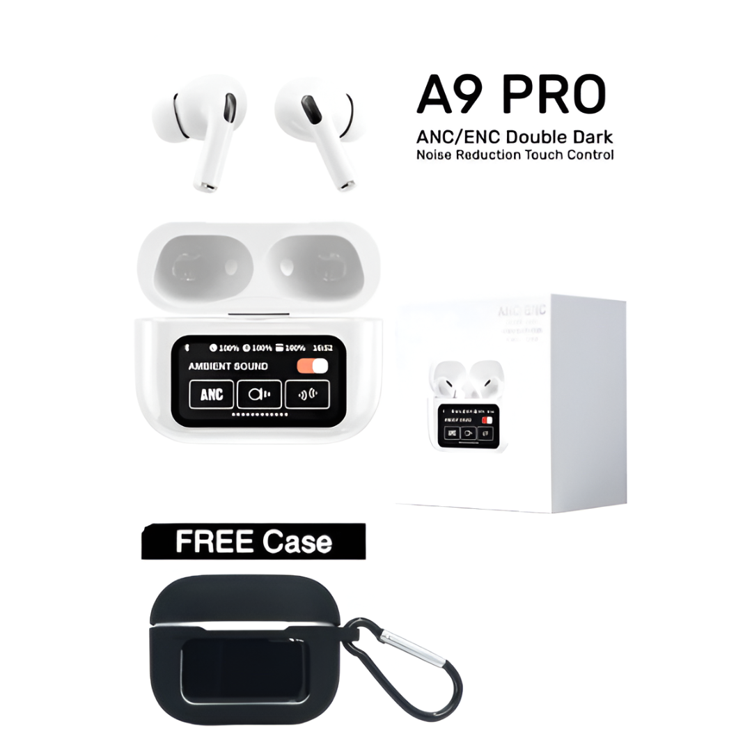 A9 Pro Touch Control AirPods – Black & White Colors | Available in Pakistan
