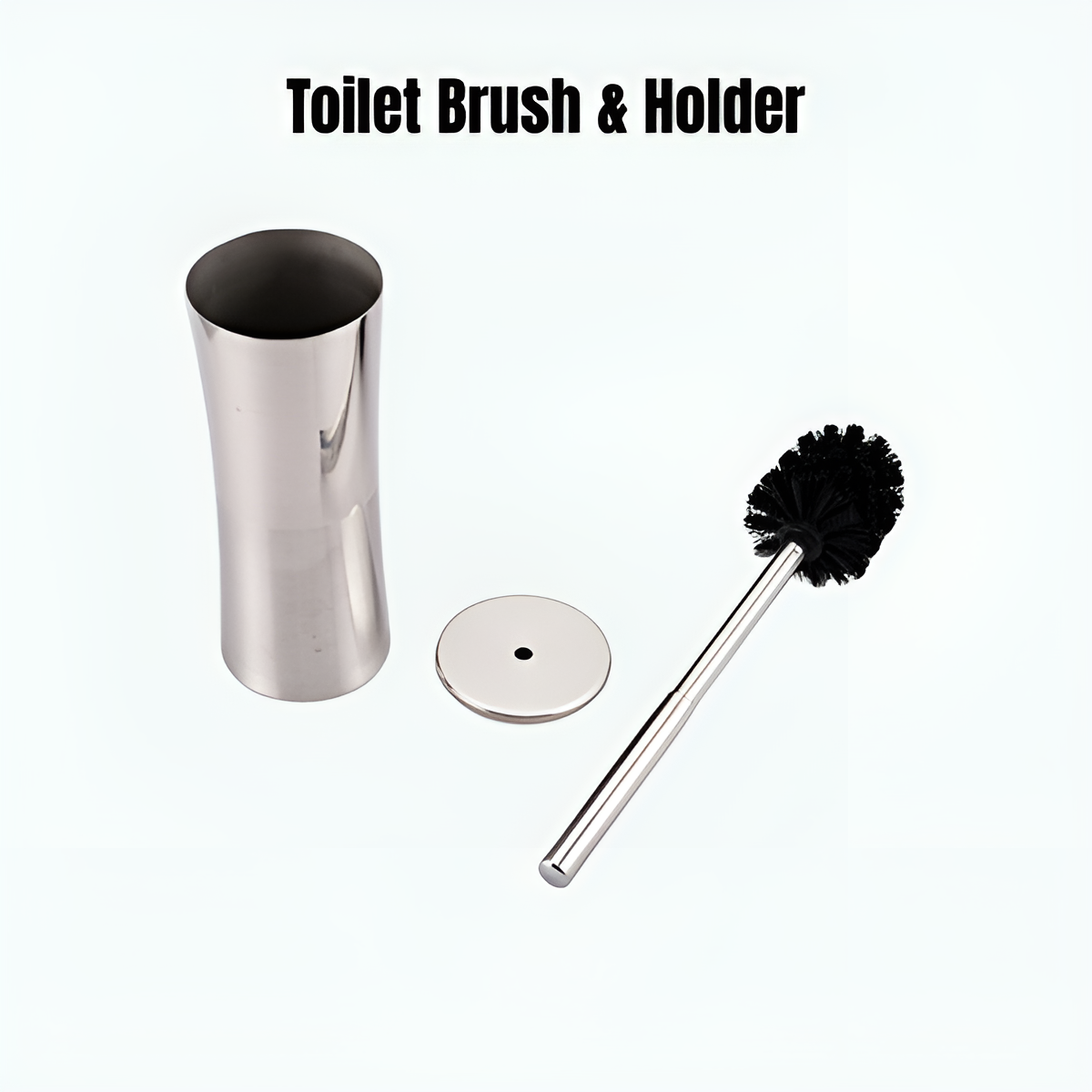 Toilet Cleaning Brush & Holder Set – Anti-Slip, Long Handle