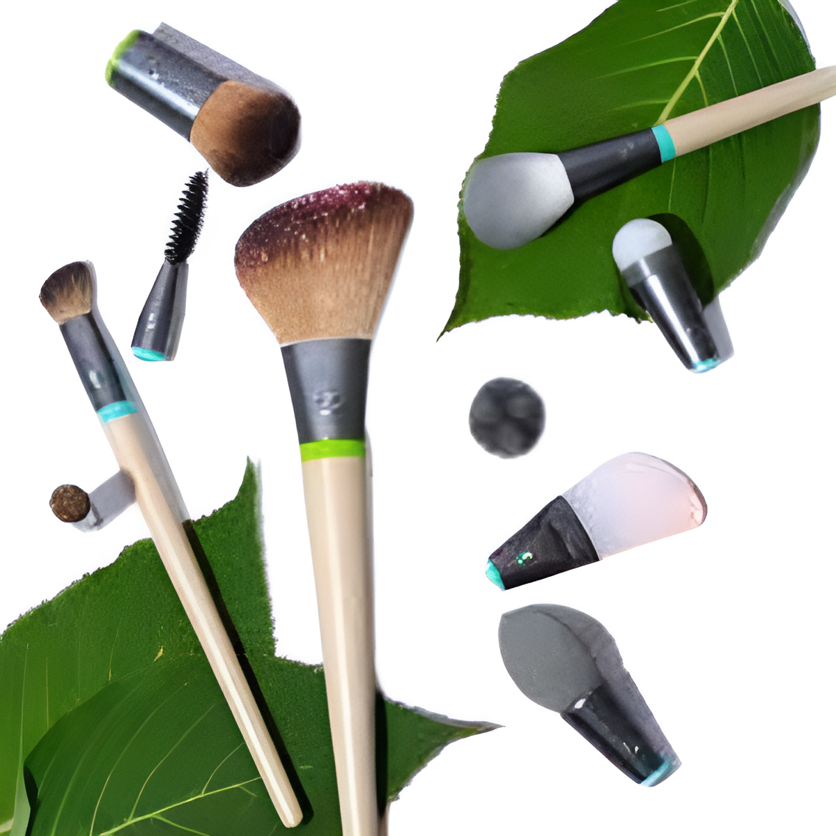 EcoTools 3128 Interchangeables Daily Essentials Total Face Kit – 5-Piece Brush Set for Flawless, Customizable Makeup