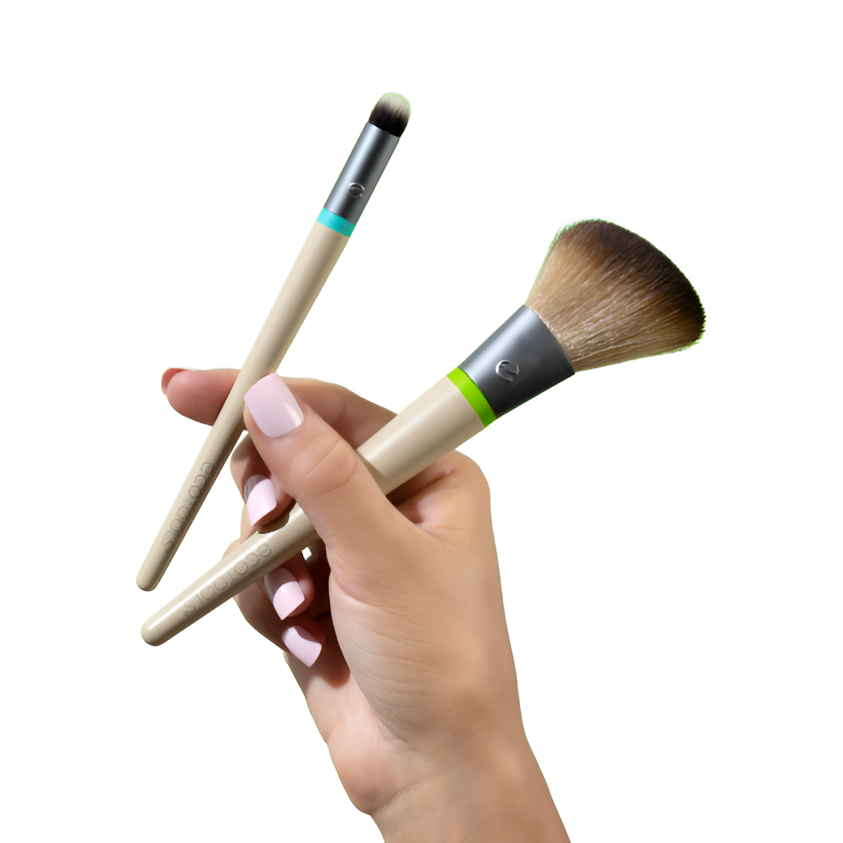 EcoTools 3128 Interchangeables Daily Essentials Total Face Kit – 5-Piece Brush Set for Flawless, Customizable Makeup