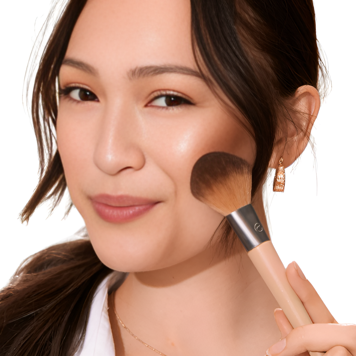 EcoTools 3128 Interchangeables Daily Essentials Total Face Kit – 5-Piece Brush Set for Flawless, Customizable Makeup