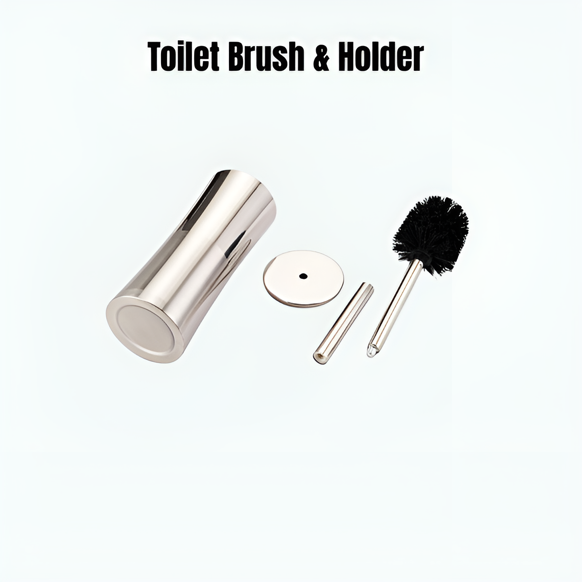 Toilet Cleaning Brush & Holder Set – Anti-Slip, Long Handle