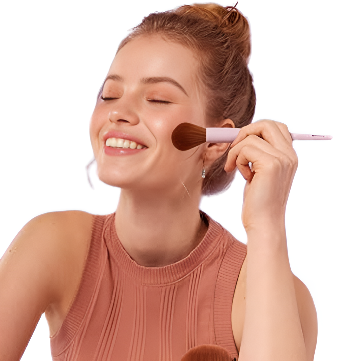 EcoTools 3224 Luxe Collection Soft Highlight Brush – Ultra-Soft Bristles for Luminous Glow