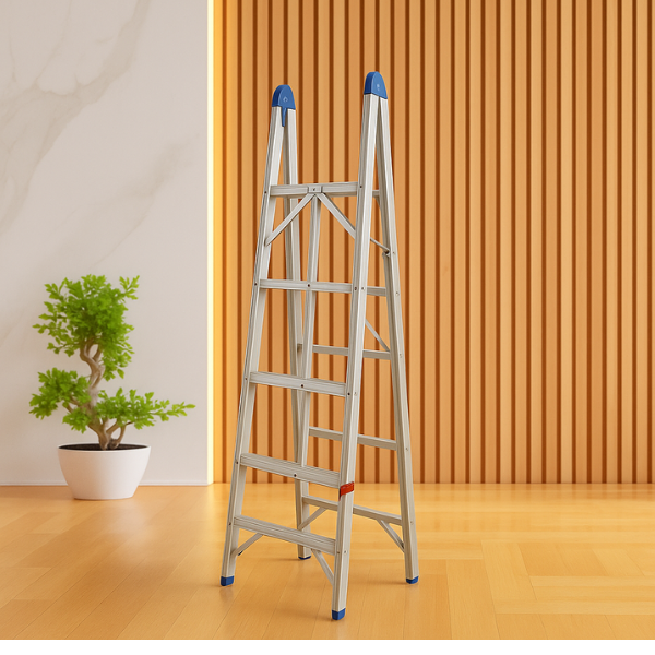 Premium 5-Step Aluminum Folding Ladder – Lightweight, Anti-Slip, Rust-Proof