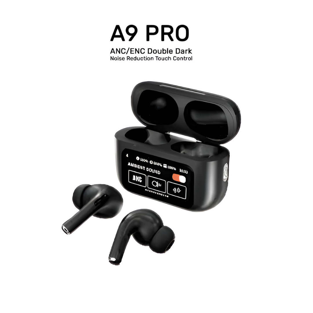 A9 Pro Touch Control AirPods – Black & White Colors | Available in Pakistan