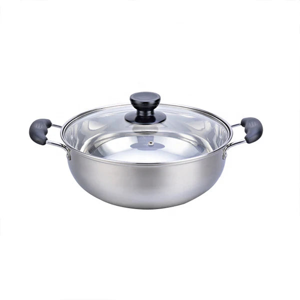 Stainless Steel Hot Pot Inox Casserole – Cookware with Bakelite Handle, Durable Household Cooking Pot ZL0930