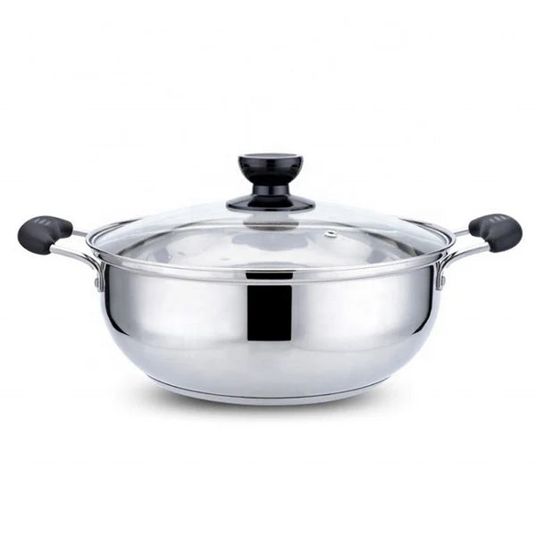 Stainless Steel Hot Pot Inox Casserole – Cookware with Bakelite Handle, Durable Household Cooking Pot ZL0930