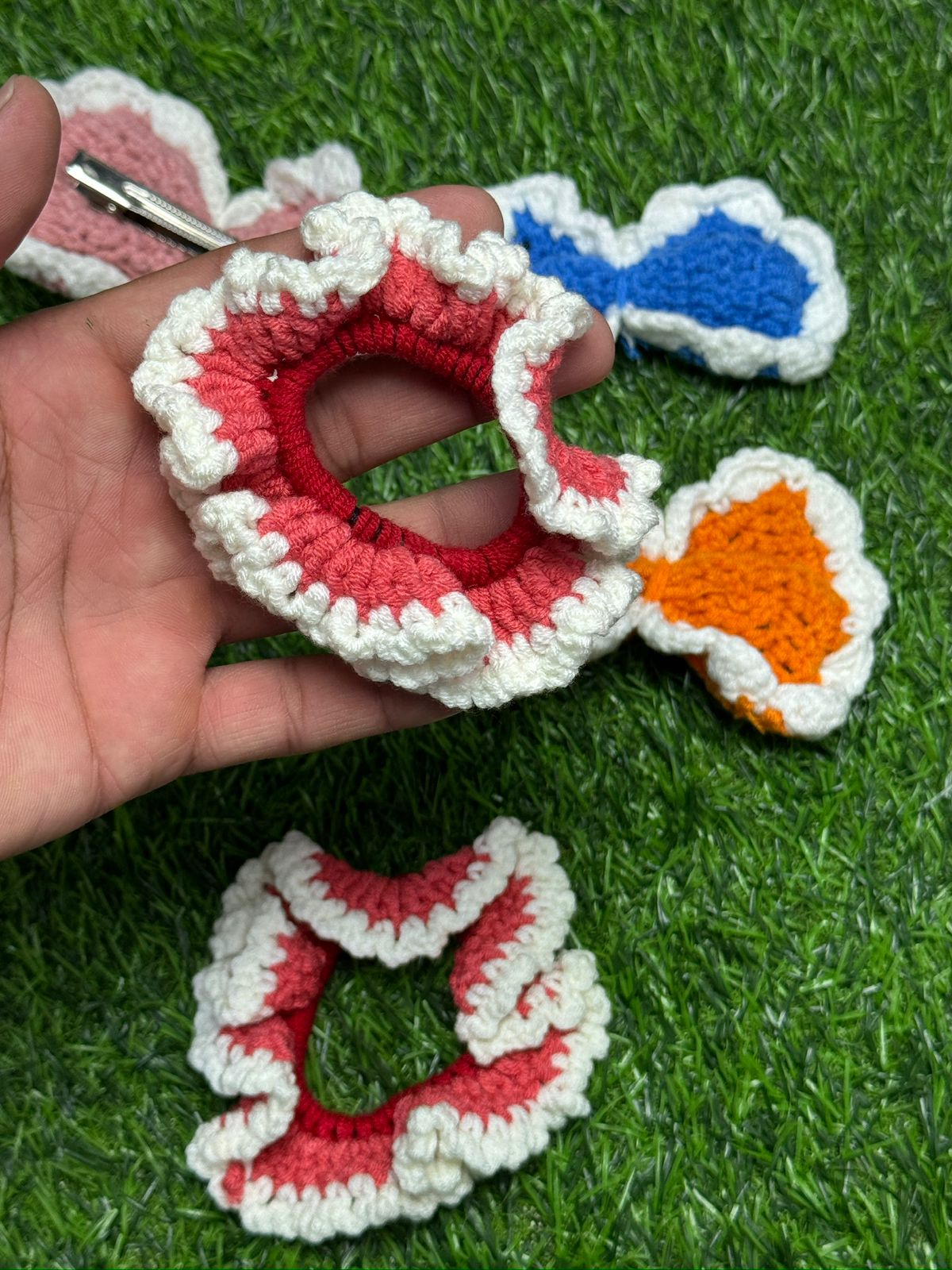 Deal 2 Pack of 5  | 2 Poni / 4 Hair Clip Hand Made