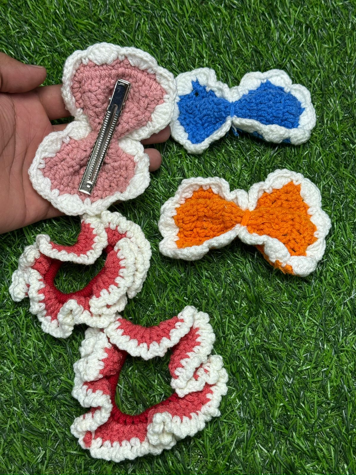 Deal 2 Pack of 5  | 2 Poni / 4 Hair Clip Hand Made