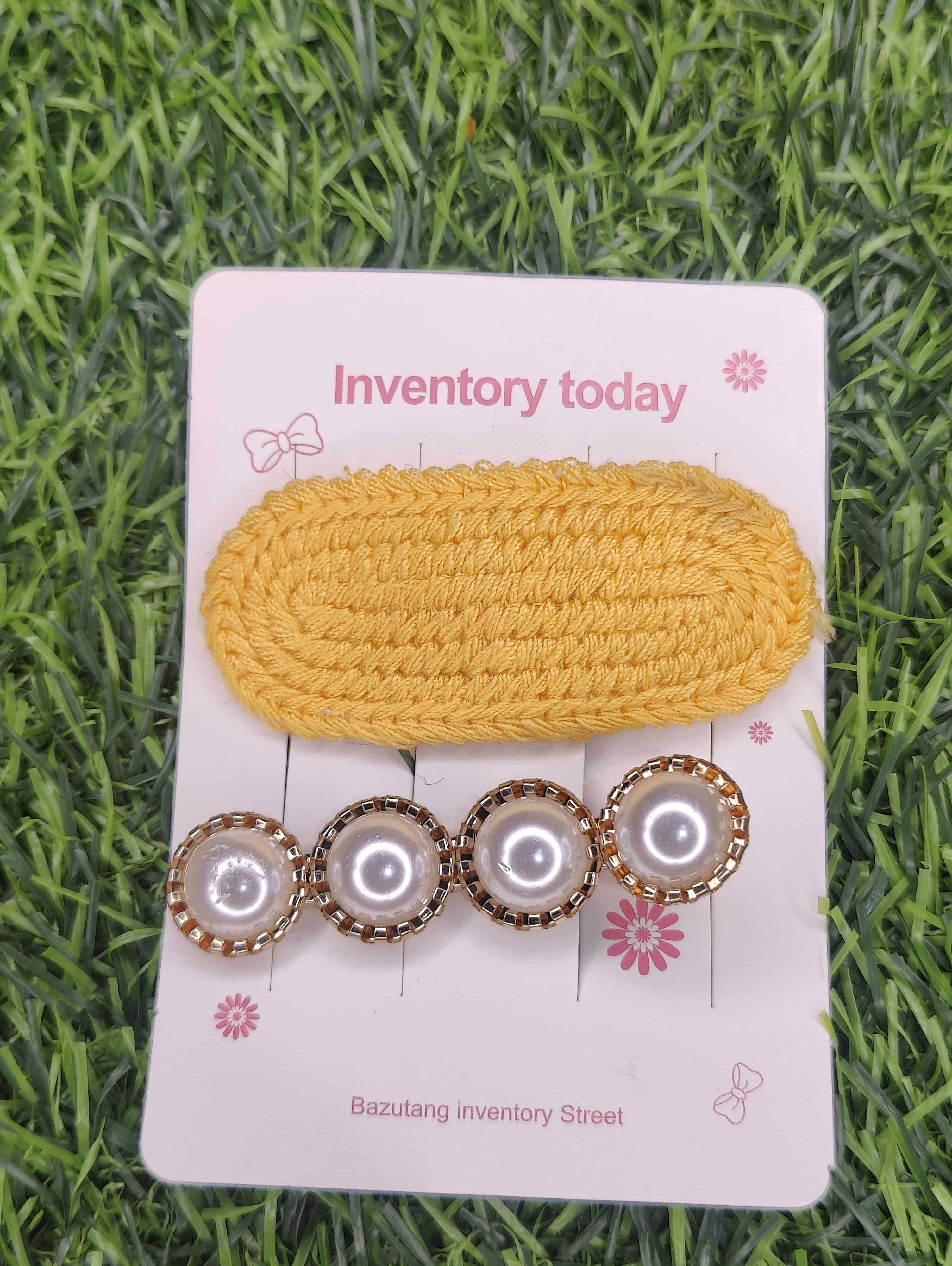 Pearl Hair chip & fluffy hair pins Hair Accessories