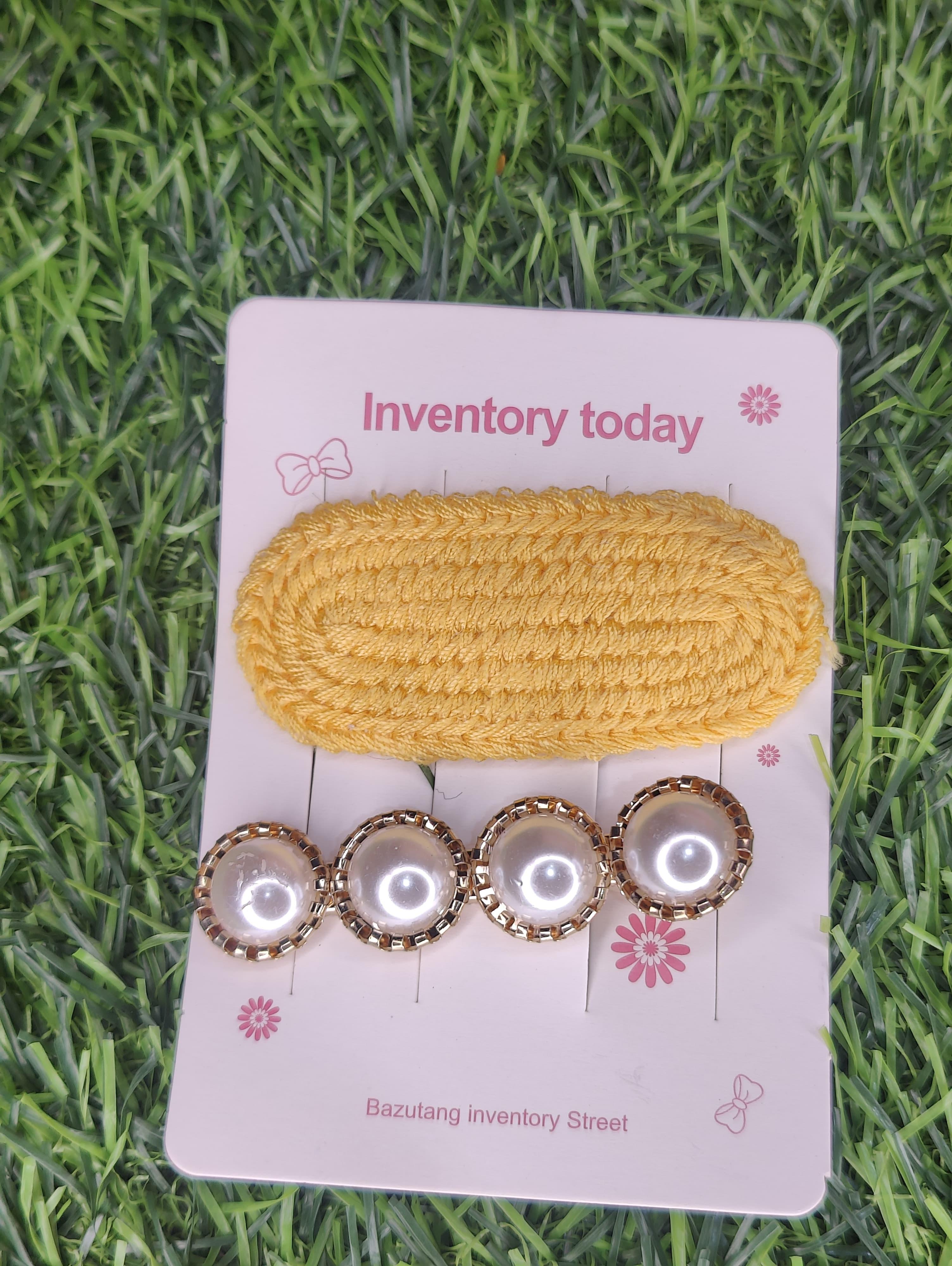 Pearl Hair chip & fluffy hair pins Hair Accessories