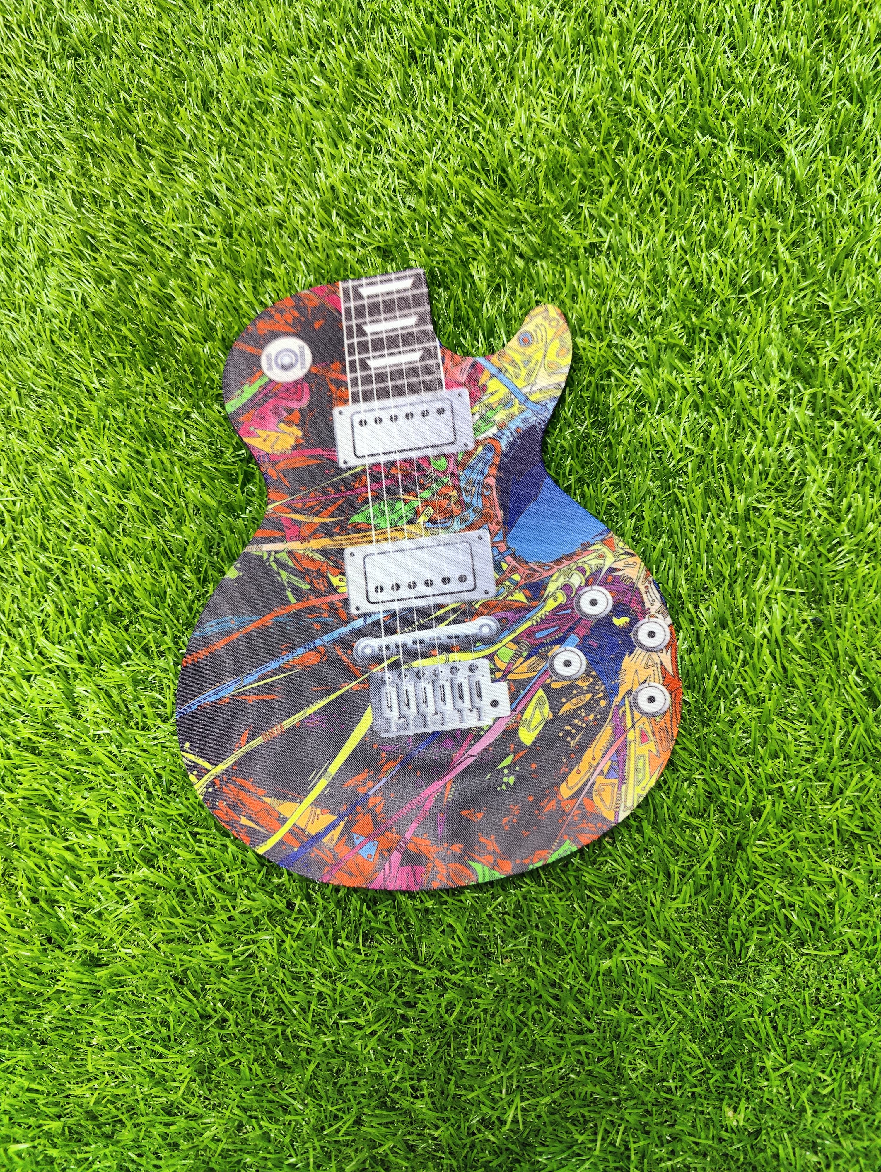 Rockstar Vibes Guitar-Shaped Mouse Pad – Smooth Glide Desk Mat for Music Lovers