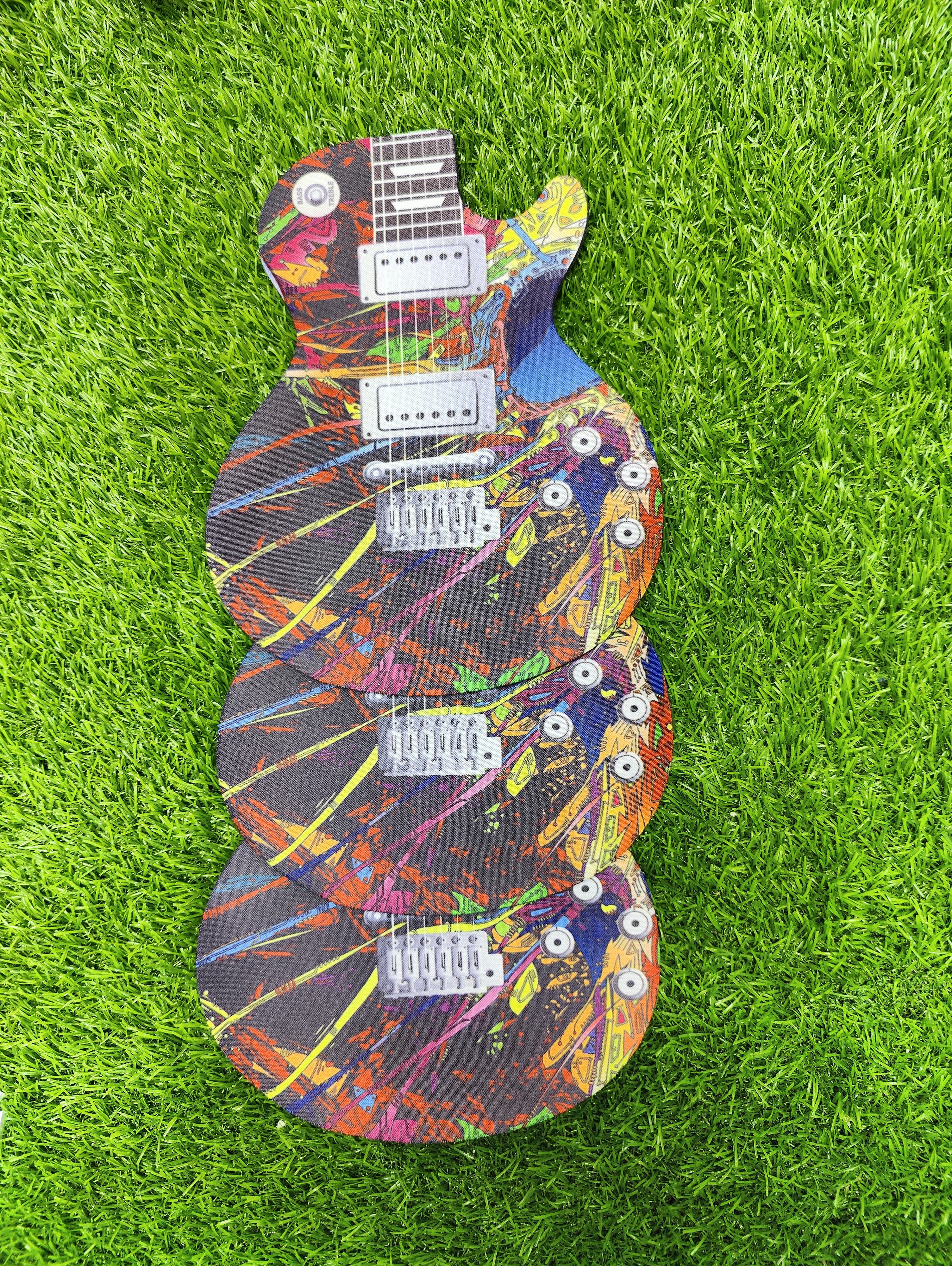 Rockstar Vibes Guitar-Shaped Mouse Pad – Smooth Glide Desk Mat for Music Lovers
