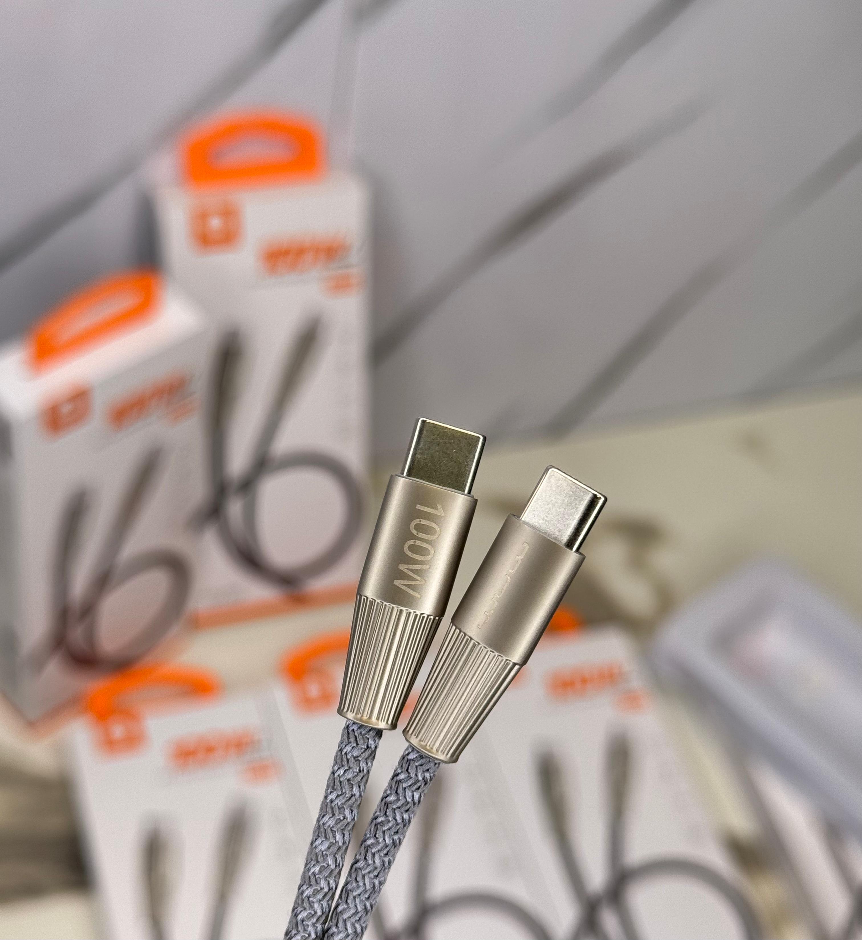 WUW X-201 | 100W PD Fast Charging Cable – USB-C to USB-C Super Speed