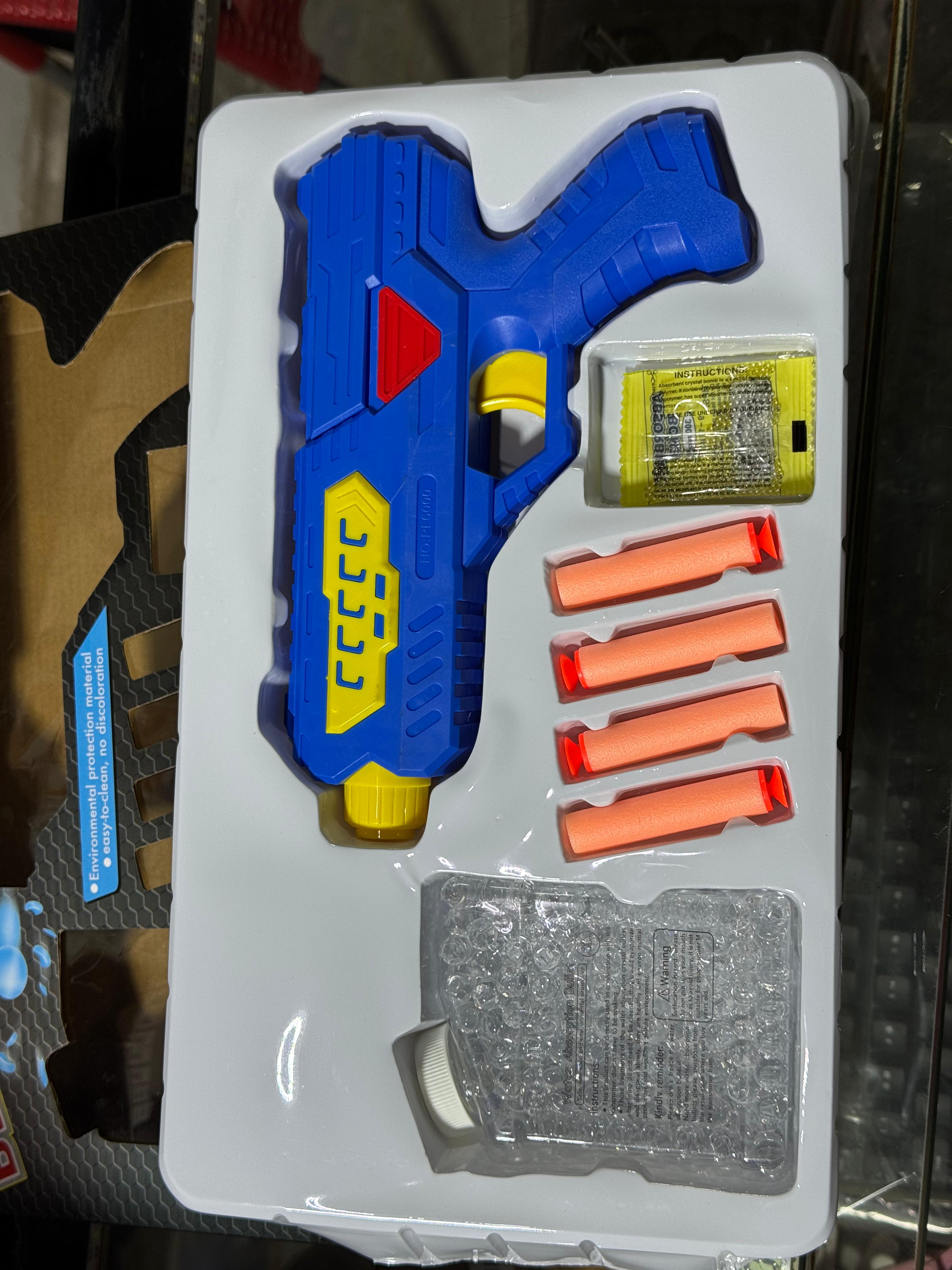 2-in-1 Blaster Toy Gun | Soft Dart & Water Ball Shooter