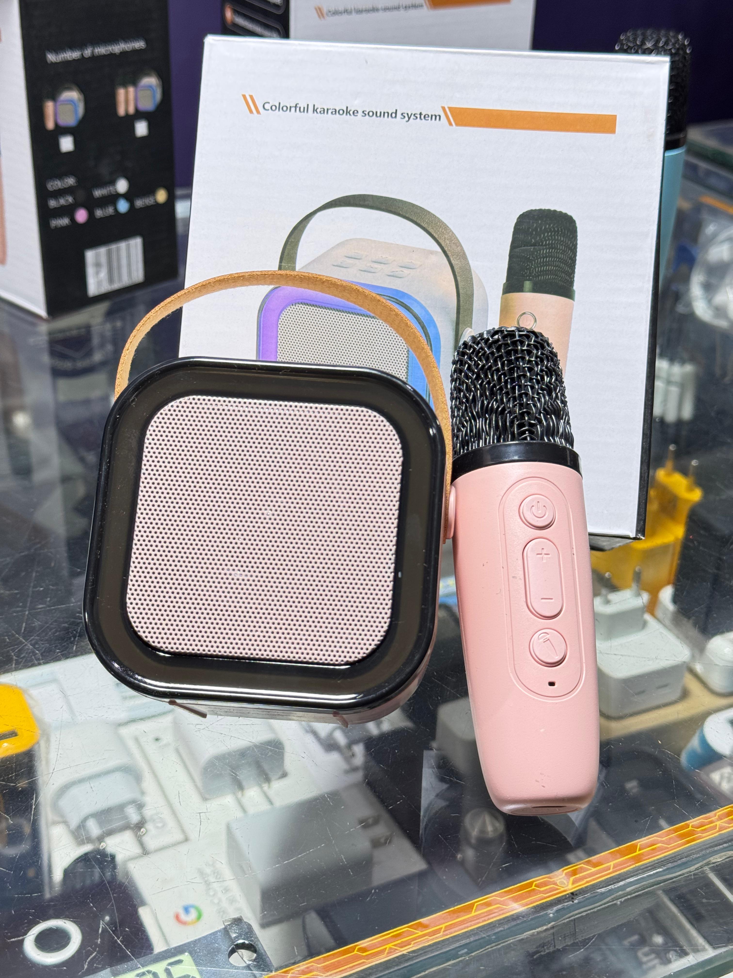 Portable Mini Karaoke Machine K12 / P6 | Bluetooth Speaker with Wireless Microphone | LED Lights | Rechargeable