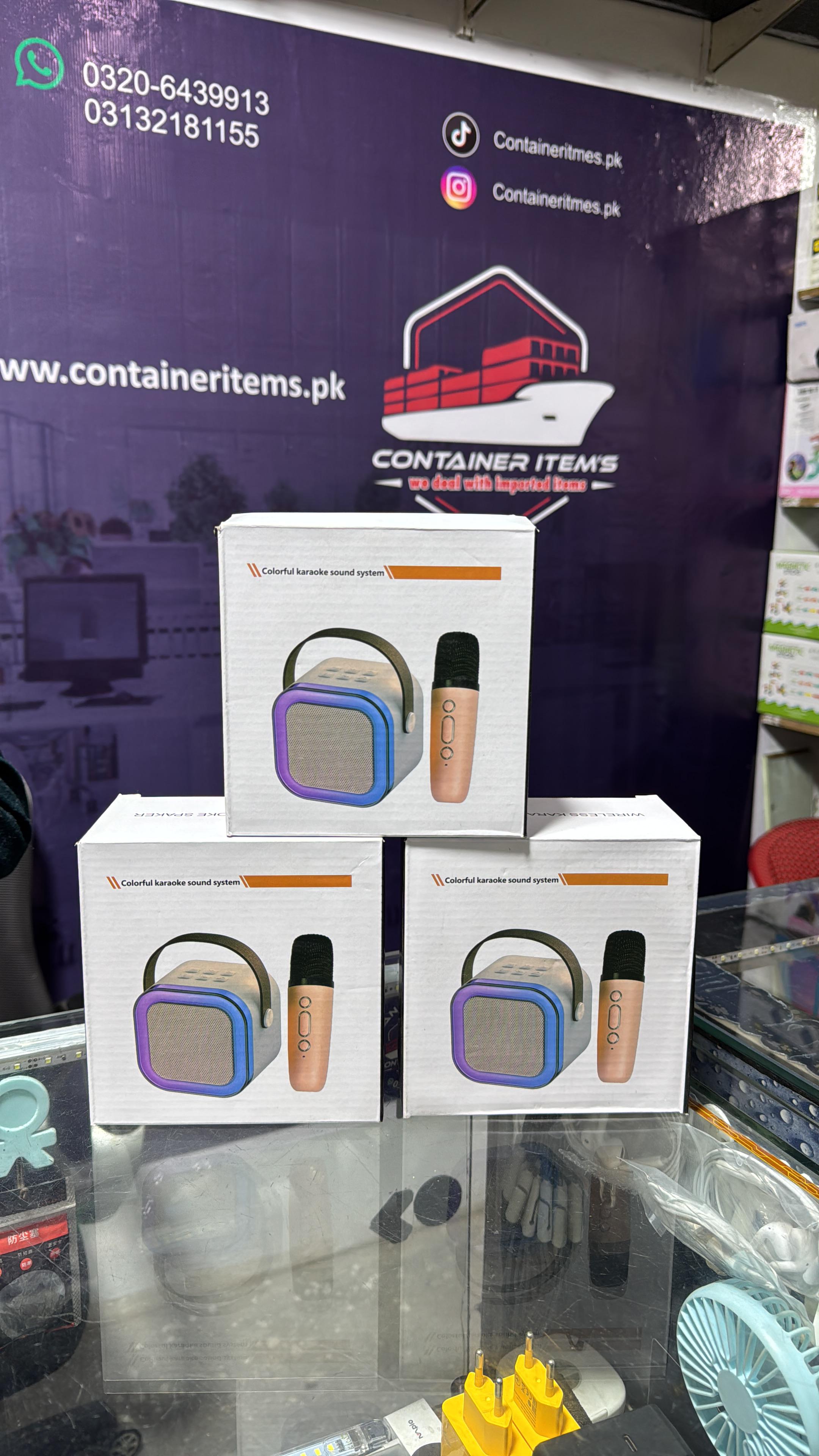 Portable Mini Karaoke Machine K12 / P6 | Bluetooth Speaker with Wireless Microphone | LED Lights | Rechargeable