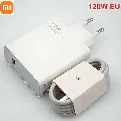 Xiaomi MI 120W Original Fast Charger with Turbo Cable USB to Type C