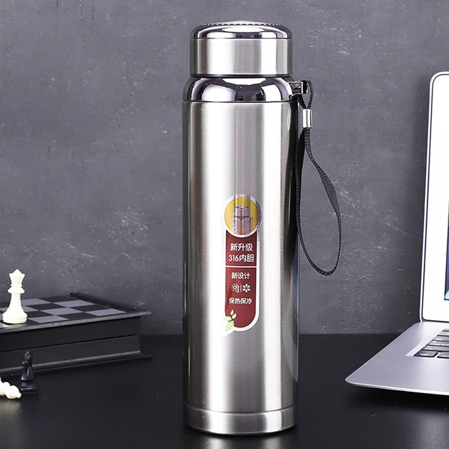 Stainless Steel Vacuum Flask 316 Grade 1000ml – Sports Water Bottle 1 litre – Hot and Cold Thermos