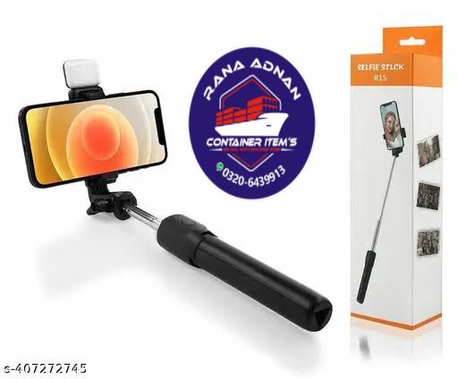 Wireless Selfie Stick R1S Tripod Stand (WITH LED LIGHT)
