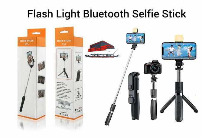 Wireless Selfie Stick R1S Tripod Stand (WITH LED LIGHT)